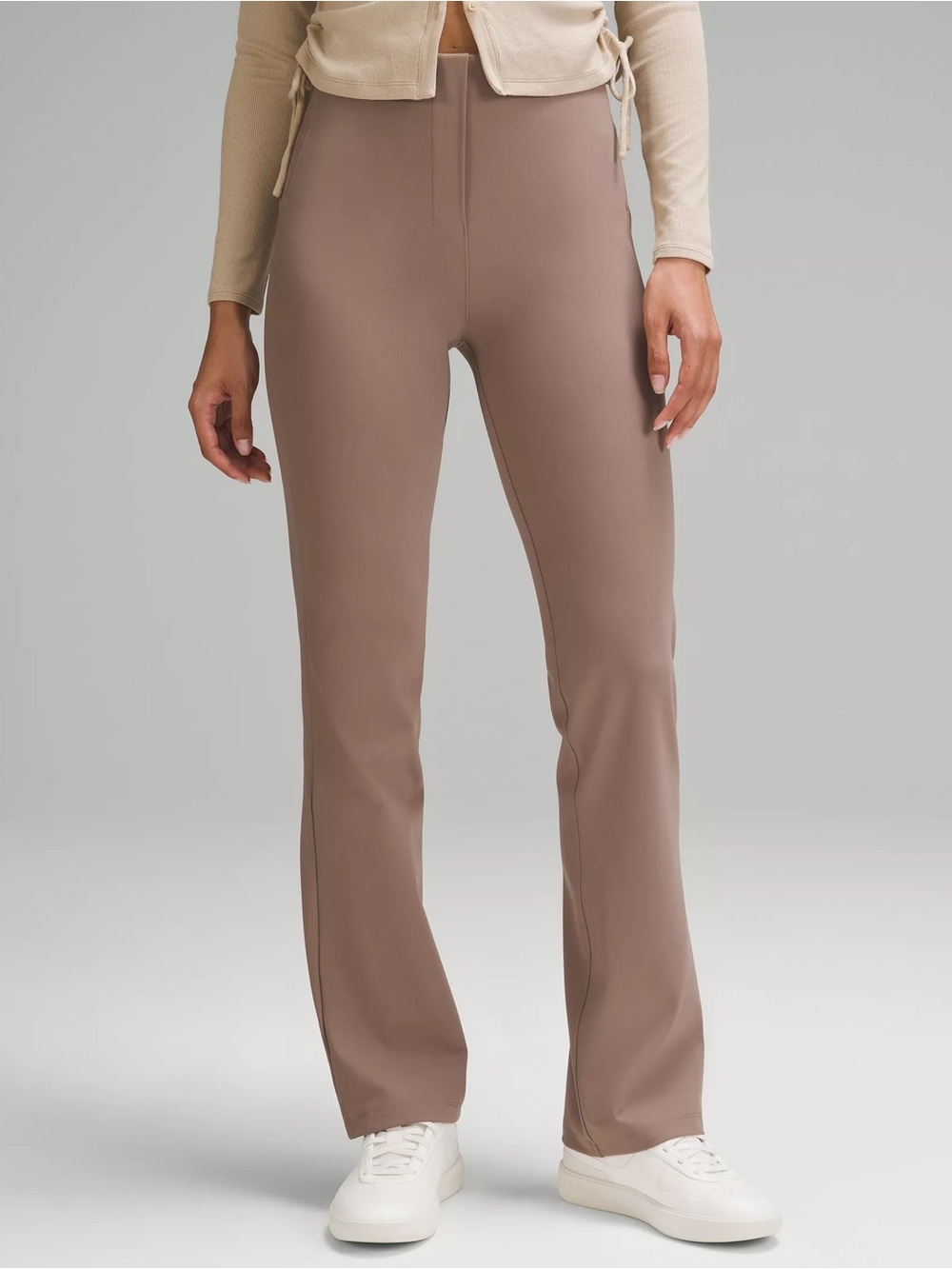 NWT Lululemon Smooth Fit Pull-On High-Rise Pant 32” Taupetastic Size 10